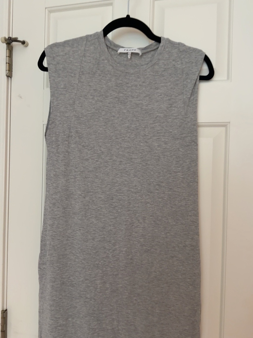 FRAME Heather Gray Sleeveless Maxi Column Dress Women’s M